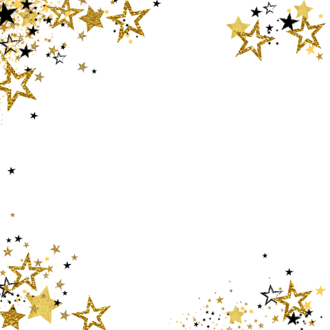 Feestelijke foto kerstkaart zwart goud glitter sterren