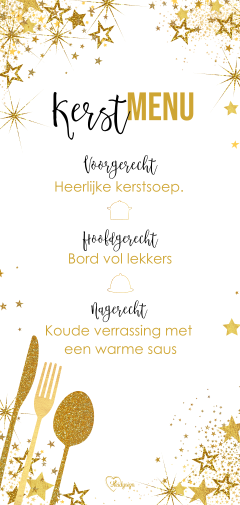 Free printable: kerstmenu — No Ordinary Tales