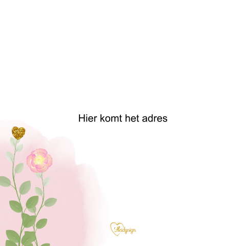 Moederdagkaart vrolijk bloemenpatroon en goudfolie tekst