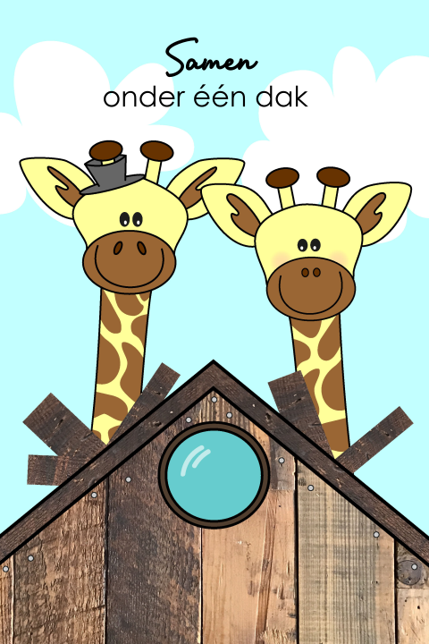 verhuiskaart - Samenwonen giraffes samen onder 1 dak