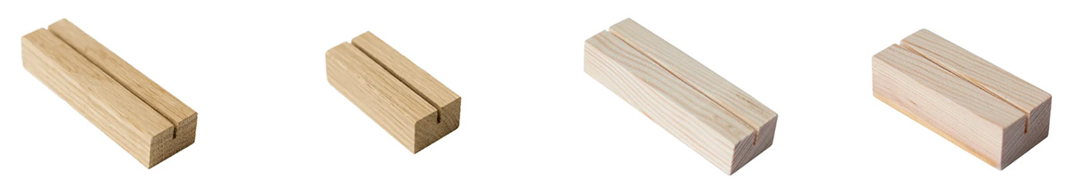 Luxe kaarten houders van echt hout